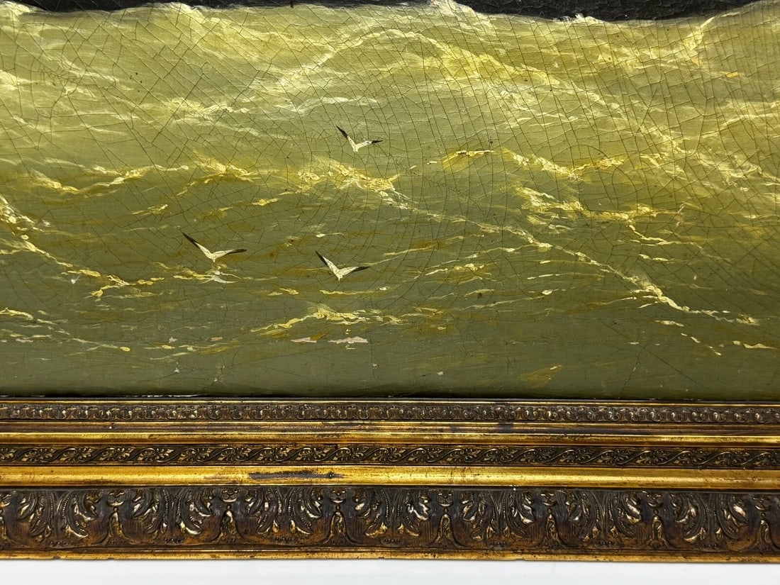 Oil Painting Steamer SS Miranda Polar Artic Expedition Dr Frederick Albert Cook - 5
