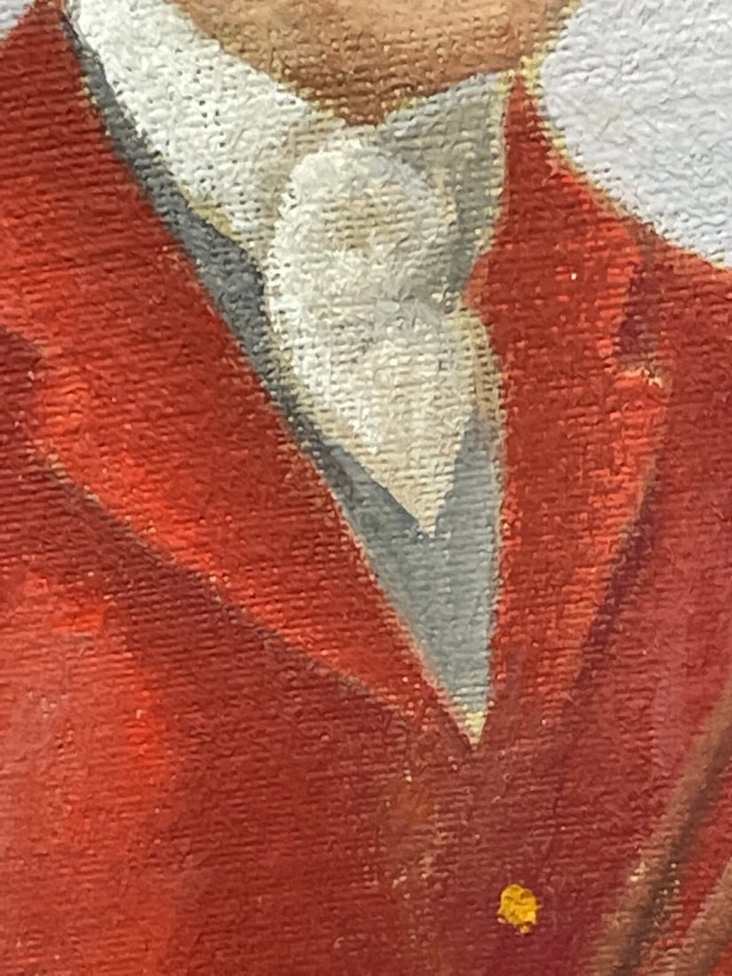 British Historic Oil Painting Royalty Hunting Portrait of King Edward VIII - 5