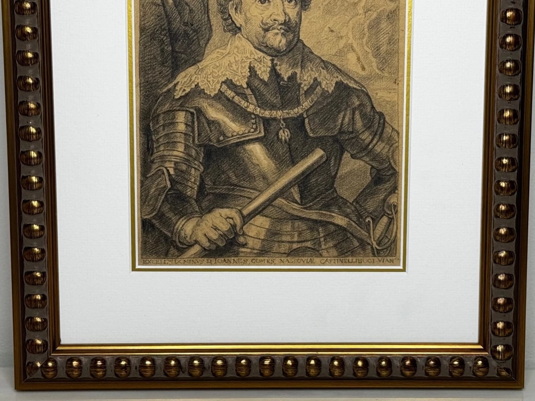 John VIII Count of Nassau Lord of Cattenell & Beilstein in Armor After Van Dyck - 4