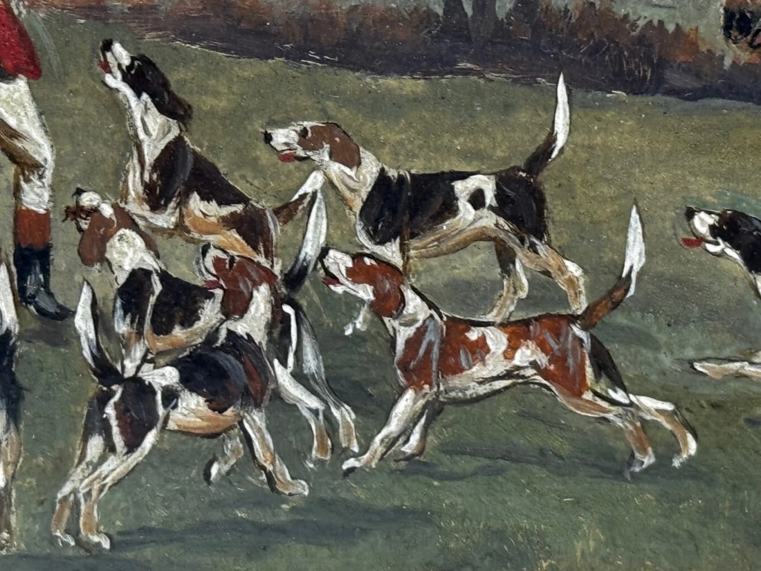 Victorian Oil Painting The Death The Berkeley Hunt c1880 By Charles Faulkner - 11