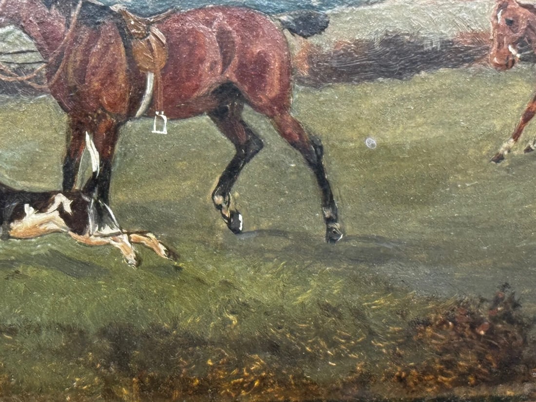 Victorian Oil Painting The Death The Berkeley Hunt c1880 By Charles Faulkner - 19
