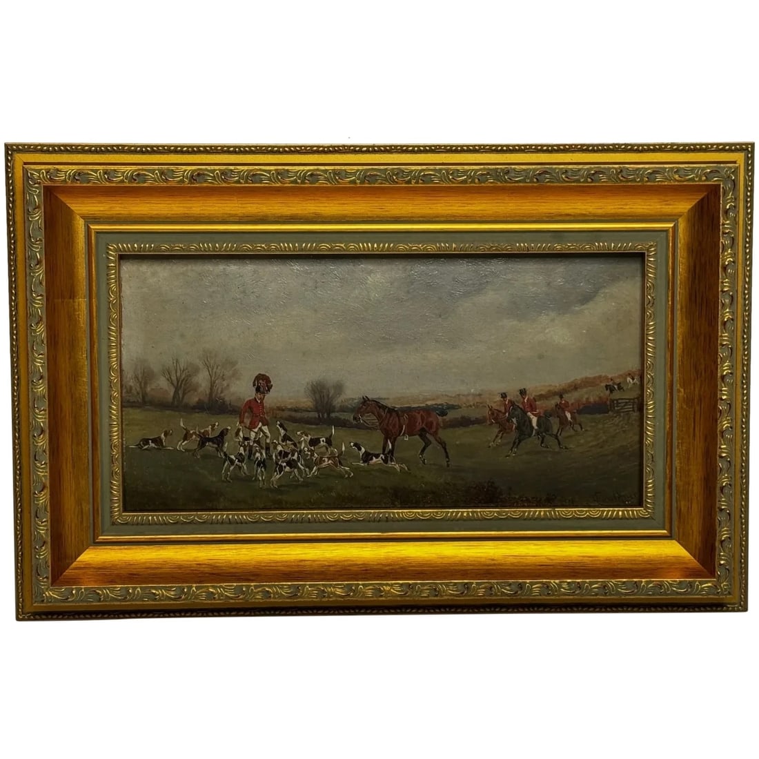 Victorian Oil Painting The Death The Berkeley Hunt c1880 By Charles Faulkner (1 of 20)