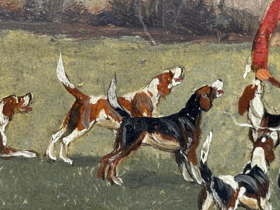 Victorian Oil Painting The Death The Berkeley Hunt c1880 By Charles Faulkner - 20