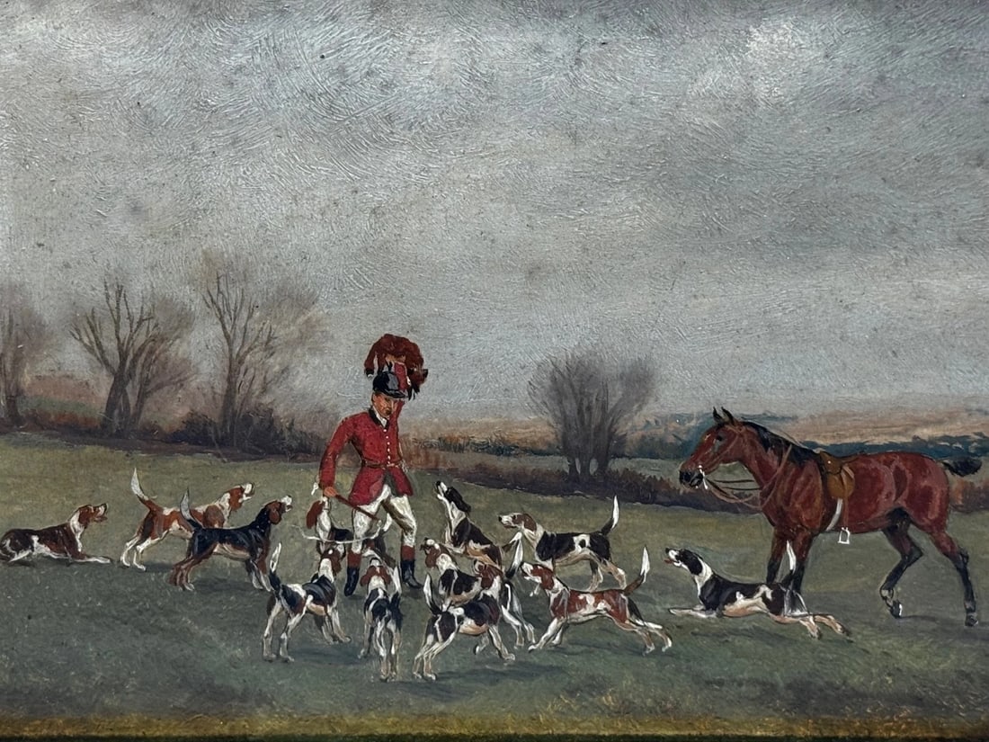 Victorian Oil Painting The Death The Berkeley Hunt c1880 By Charles Faulkner - 2