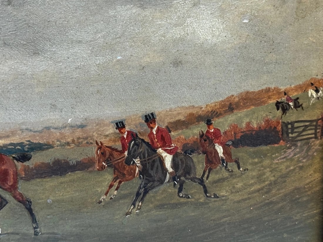 Victorian Oil Painting The Death The Berkeley Hunt c1880 By Charles Faulkner - 3