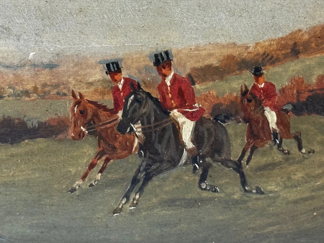 Victorian Oil Painting The Death The Berkeley Hunt c1880 By Charles Faulkner - 4