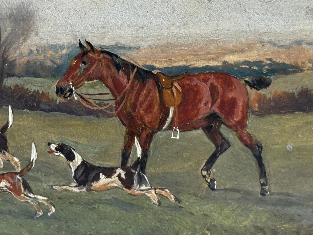Victorian Oil Painting The Death The Berkeley Hunt c1880 By Charles Faulkner - 5