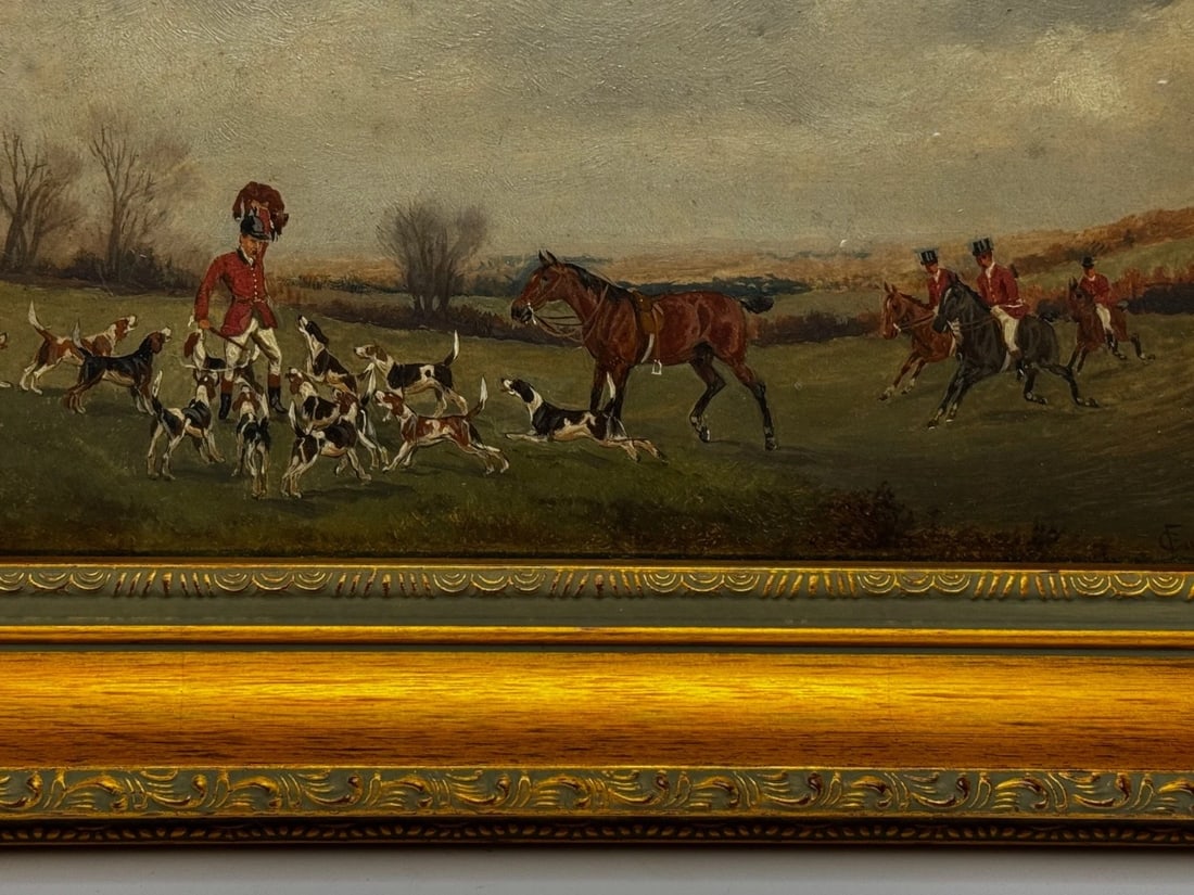 Victorian Oil Painting The Death The Berkeley Hunt c1880 By Charles Faulkner - 6