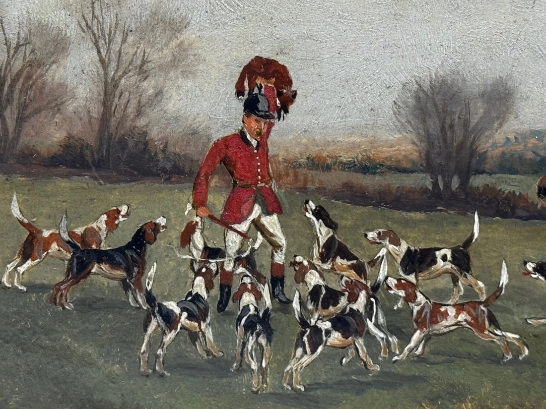 Victorian Oil Painting The Death The Berkeley Hunt c1880 By Charles Faulkner - 8