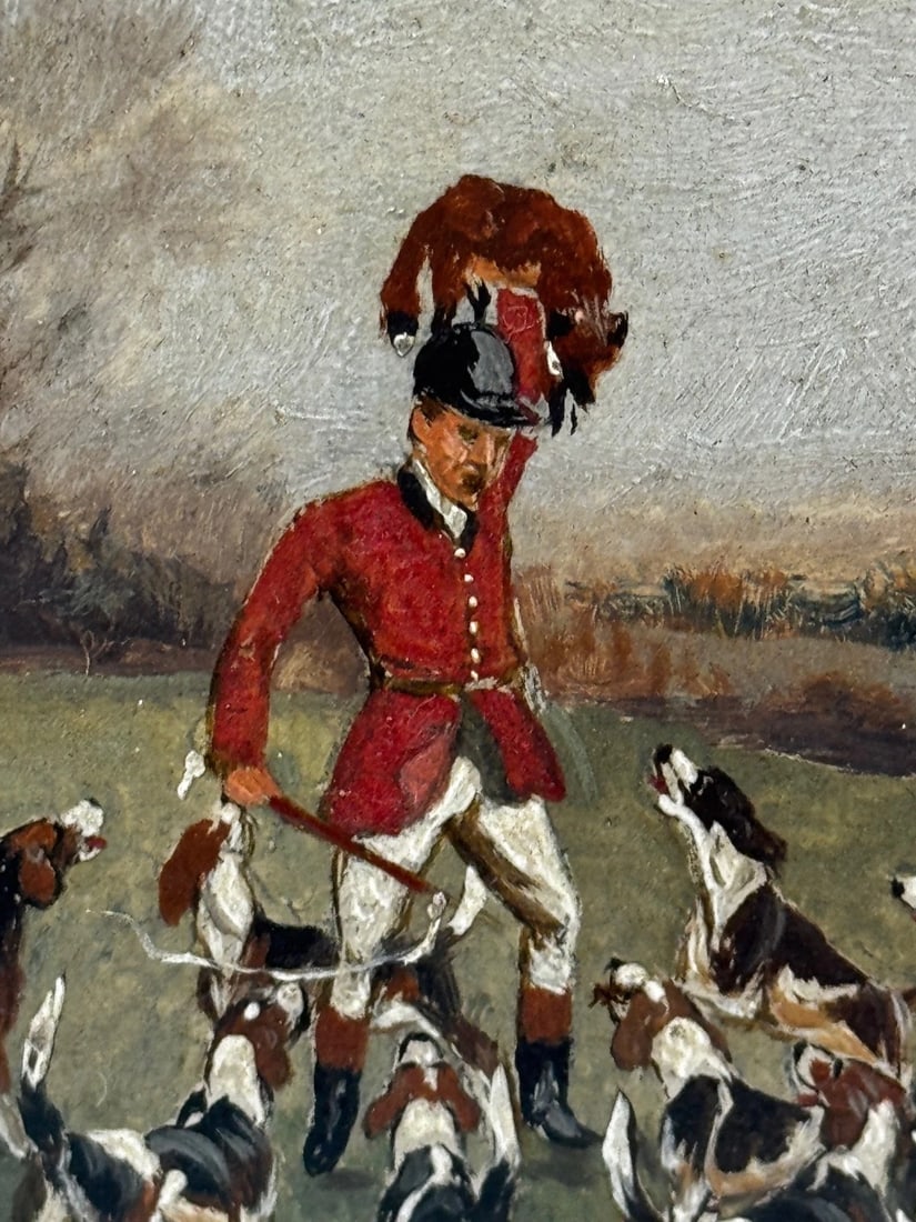 Victorian Oil Painting The Death The Berkeley Hunt c1880 By Charles Faulkner - 9