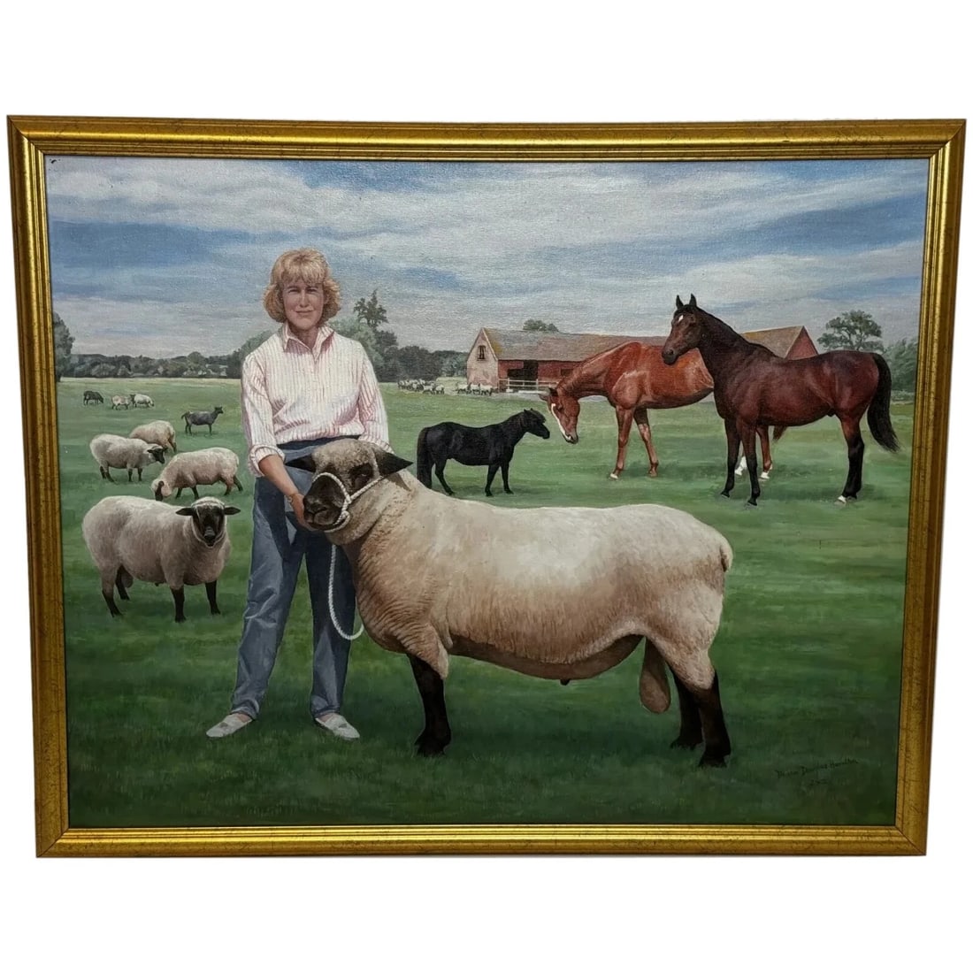 Royal Country Portrait Camilla Queen Consort At Wiltshire Farm Prized Animals: Royal Country Portrait Camilla Queen Consort At Wiltshire Farm Prized Animals Click image to enlarge Description Royal Country Portrait: Camilla Parker Bowles, Now Queen Consort, at Wilts