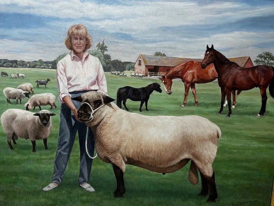 Royal Country Portrait Camilla Queen Consort At Wiltshire Farm Prized Animals - 2