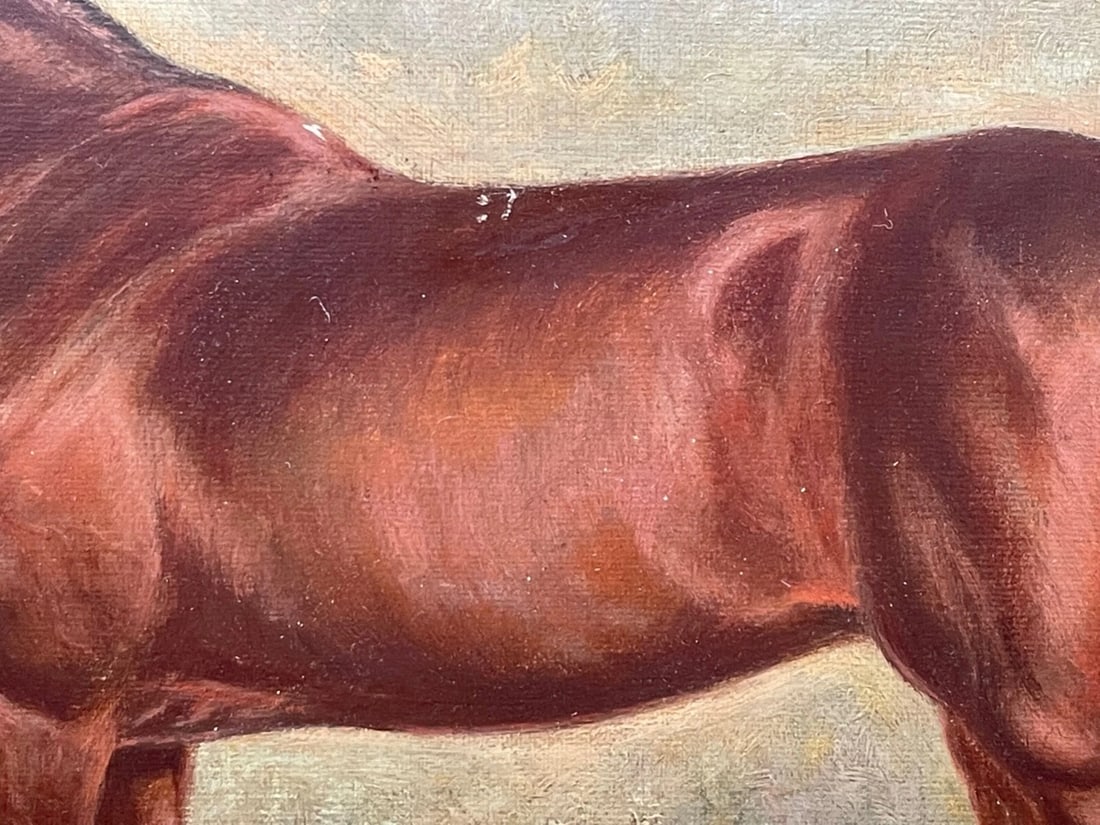 Painting Racehorses Spion Kop Winner Derby Stakes Frederick Albert Clarke C1920 - 5