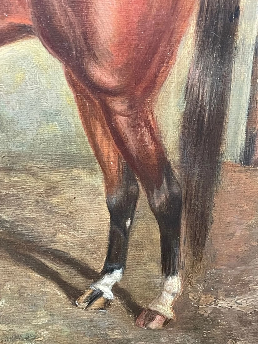 Painting Racehorses Spion Kop Winner Derby Stakes Frederick Albert Clarke C1920 - 7