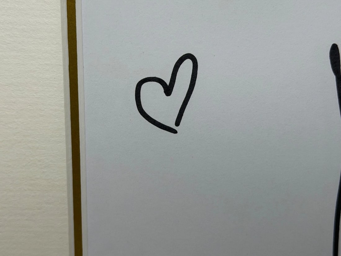 Damien Hirst Butterfly with Hearts – Signed Original Ink Drawing on Paper - 13