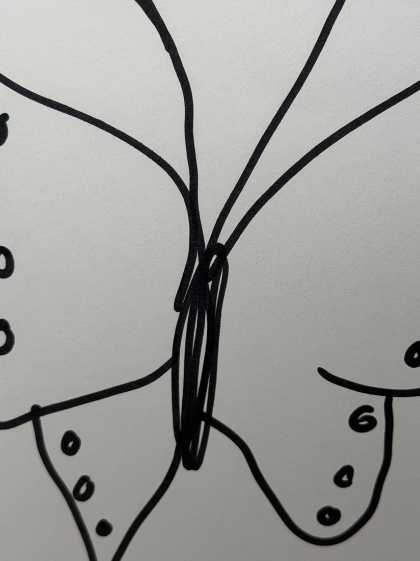 Damien Hirst Butterfly with Hearts – Signed Original Ink Drawing on Paper - 16