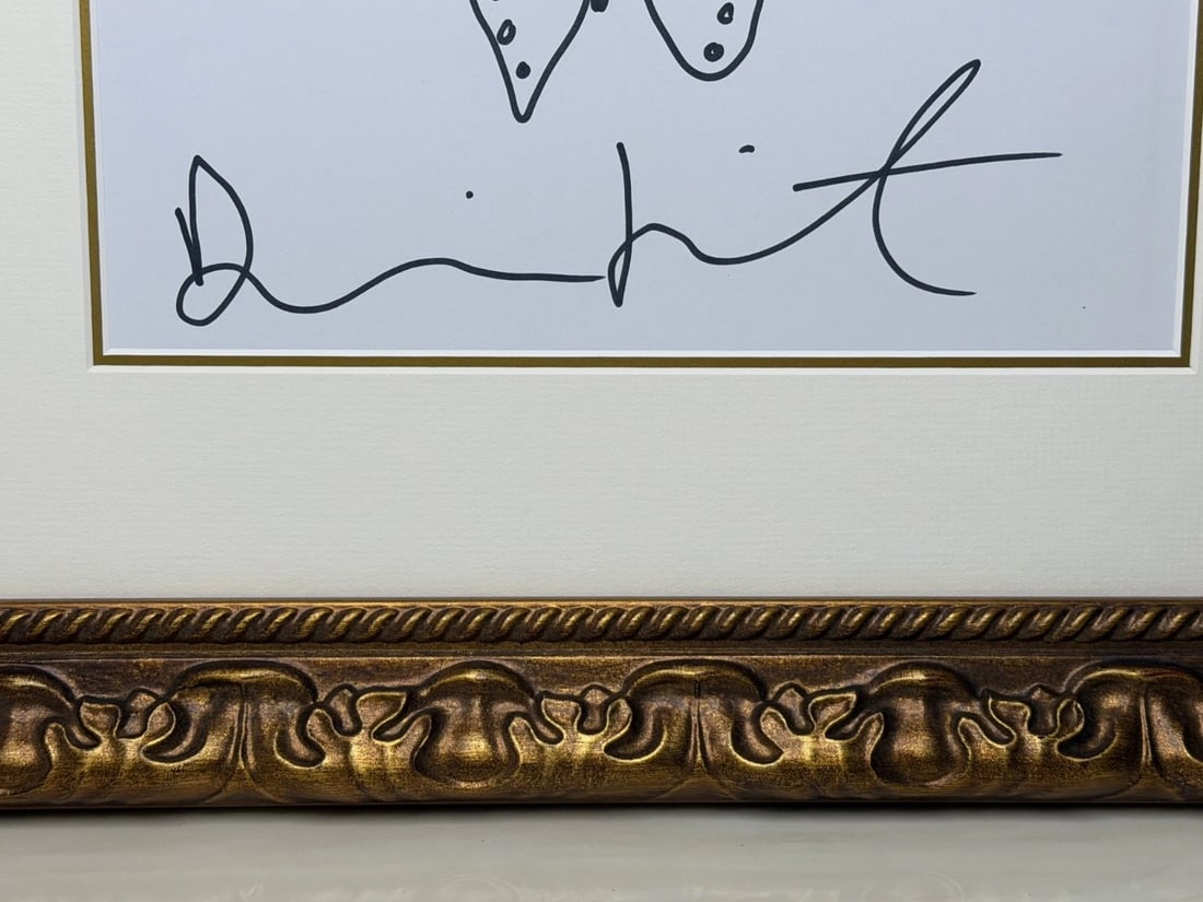 Damien Hirst Butterfly with Hearts – Signed Original Ink Drawing on Paper - 6