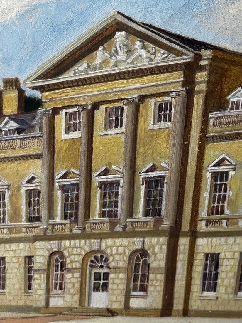 Oil Painting Historic Duke Of Bedford’s Main Estate Woburn Abbey In Bedfordshire - 14