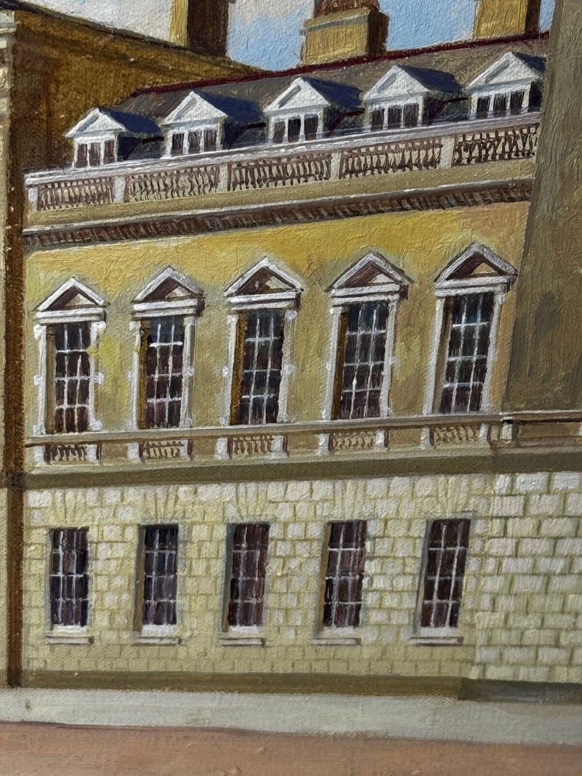 Oil Painting Historic Duke Of Bedford’s Main Estate Woburn Abbey In Bedfordshire - 16