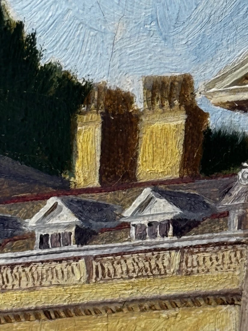Oil Painting Historic Duke Of Bedford’s Main Estate Woburn Abbey In Bedfordshire - 19