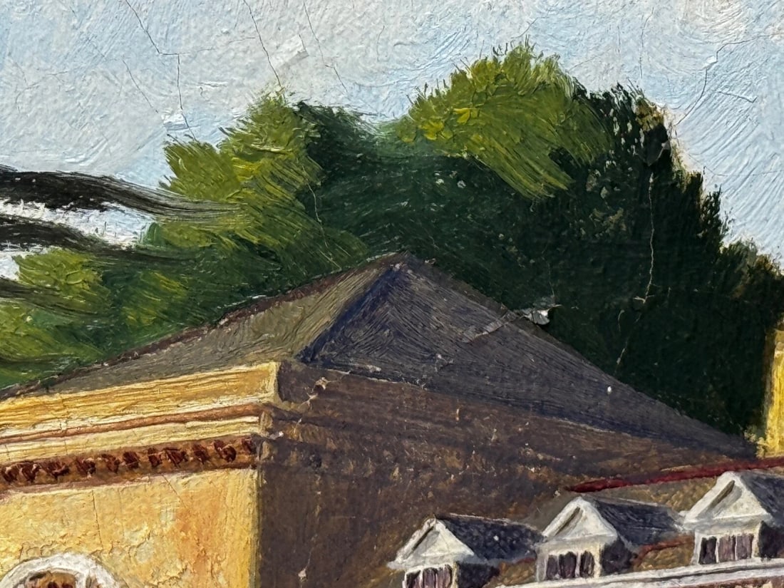 Oil Painting Historic Duke Of Bedford’s Main Estate Woburn Abbey In Bedfordshire - 20