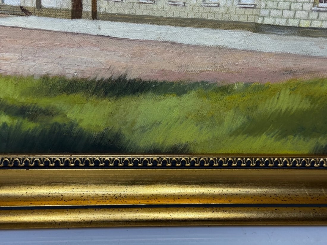 Oil Painting Historic Duke Of Bedford’s Main Estate Woburn Abbey In Bedfordshire - 7