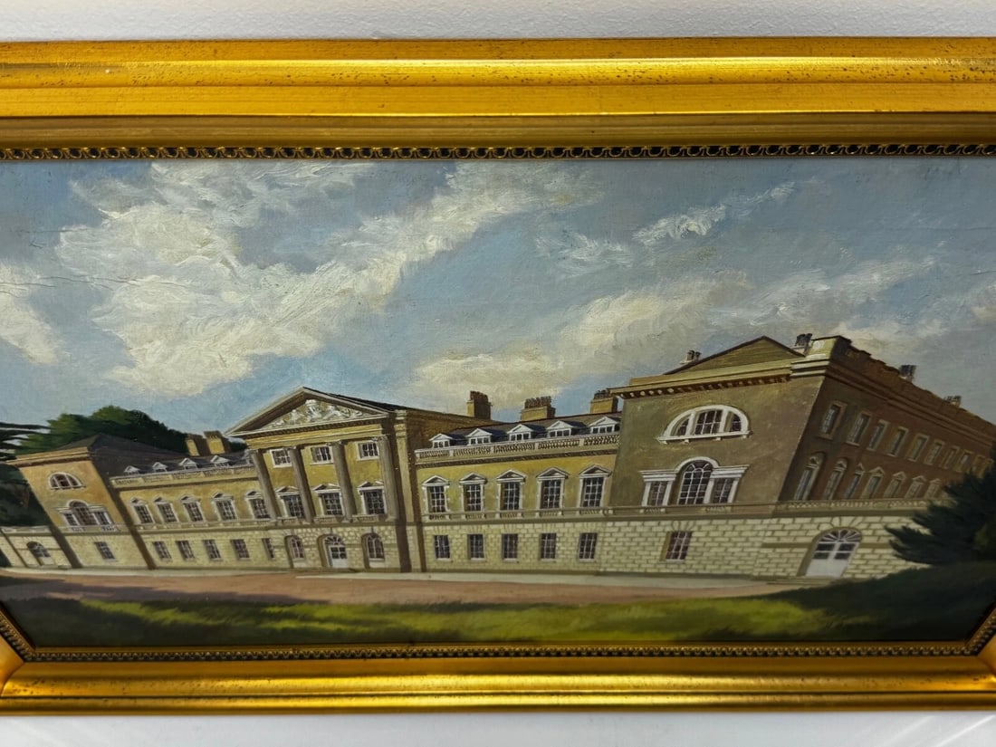 Oil Painting Historic Duke Of Bedford’s Main Estate Woburn Abbey In Bedfordshire - 8