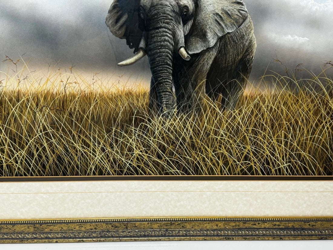 Painting Bull Elephant Ready To Charge Kruger National Park - 4