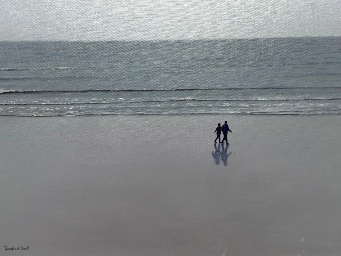 Trinidad Ball (b.1961) "Together" (2012) Original Signed Oil on Canvas Painting - 2