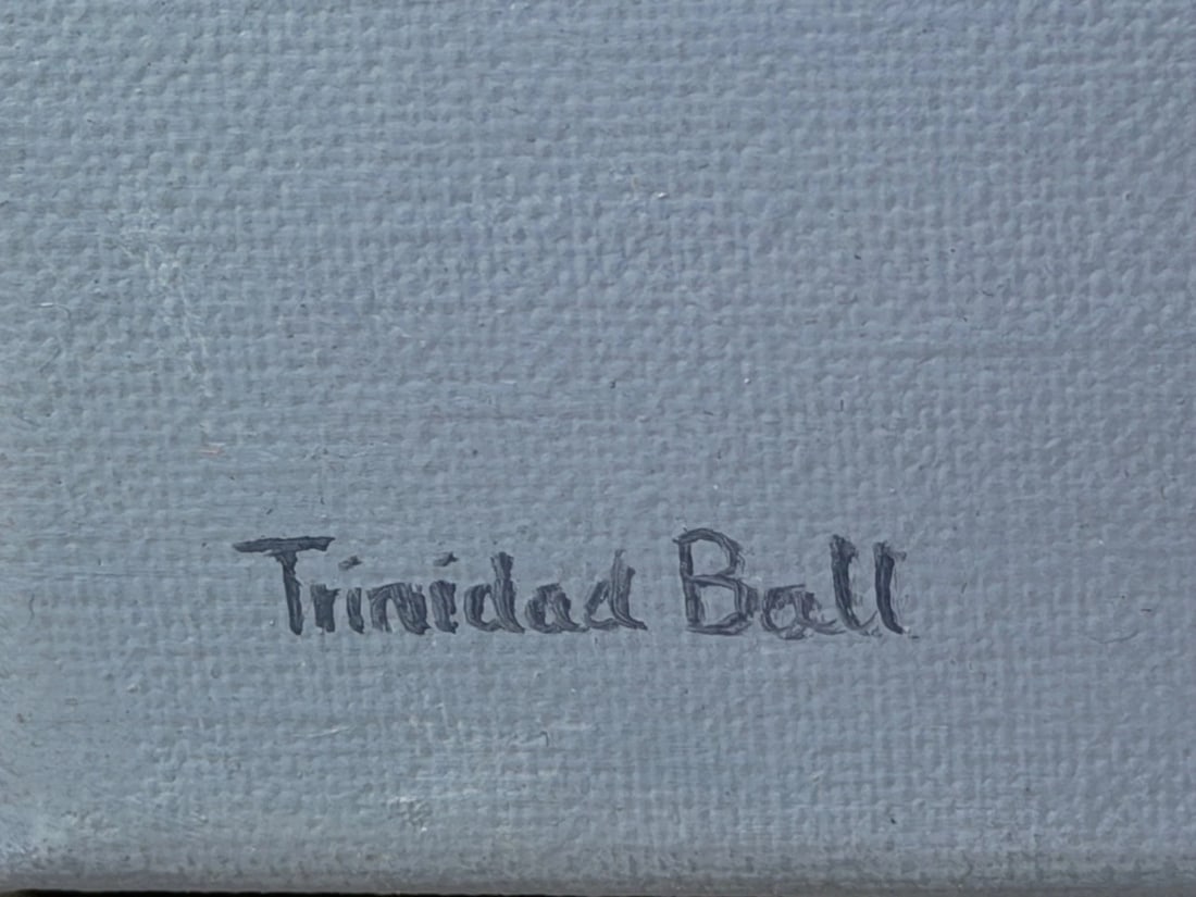 Trinidad Ball (b.1961) "Together" (2012) Original Signed Oil on Canvas Painting - 8