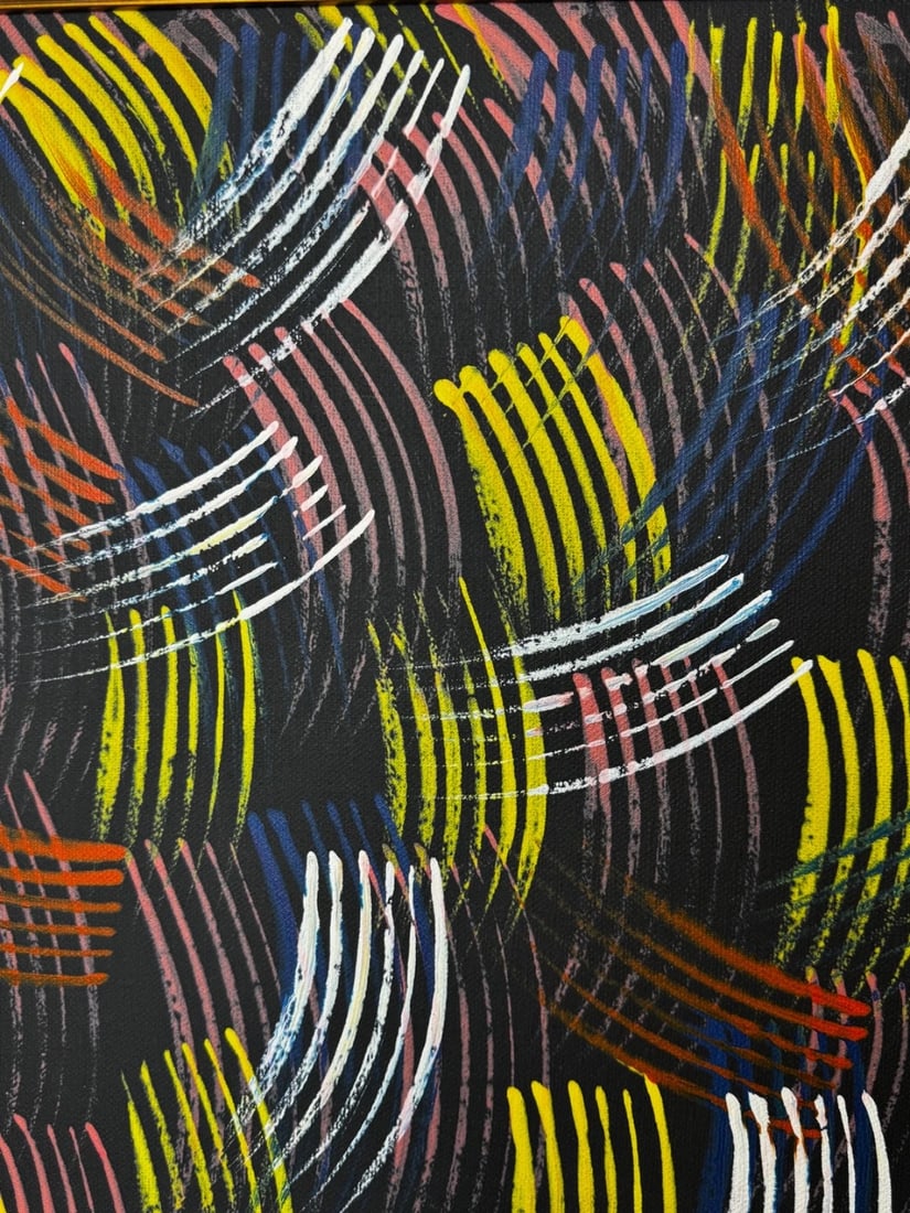 Huge Painting Fire Dreaming By Jean Hudson Nampijinpa c2005 - 14