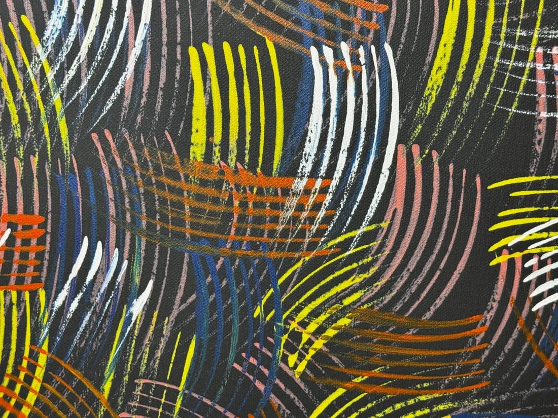 Huge Painting Fire Dreaming By Jean Hudson Nampijinpa c2005 - 17