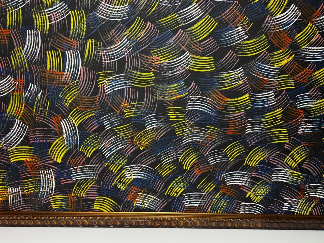 Huge Painting Fire Dreaming By Jean Hudson Nampijinpa c2005 - 3