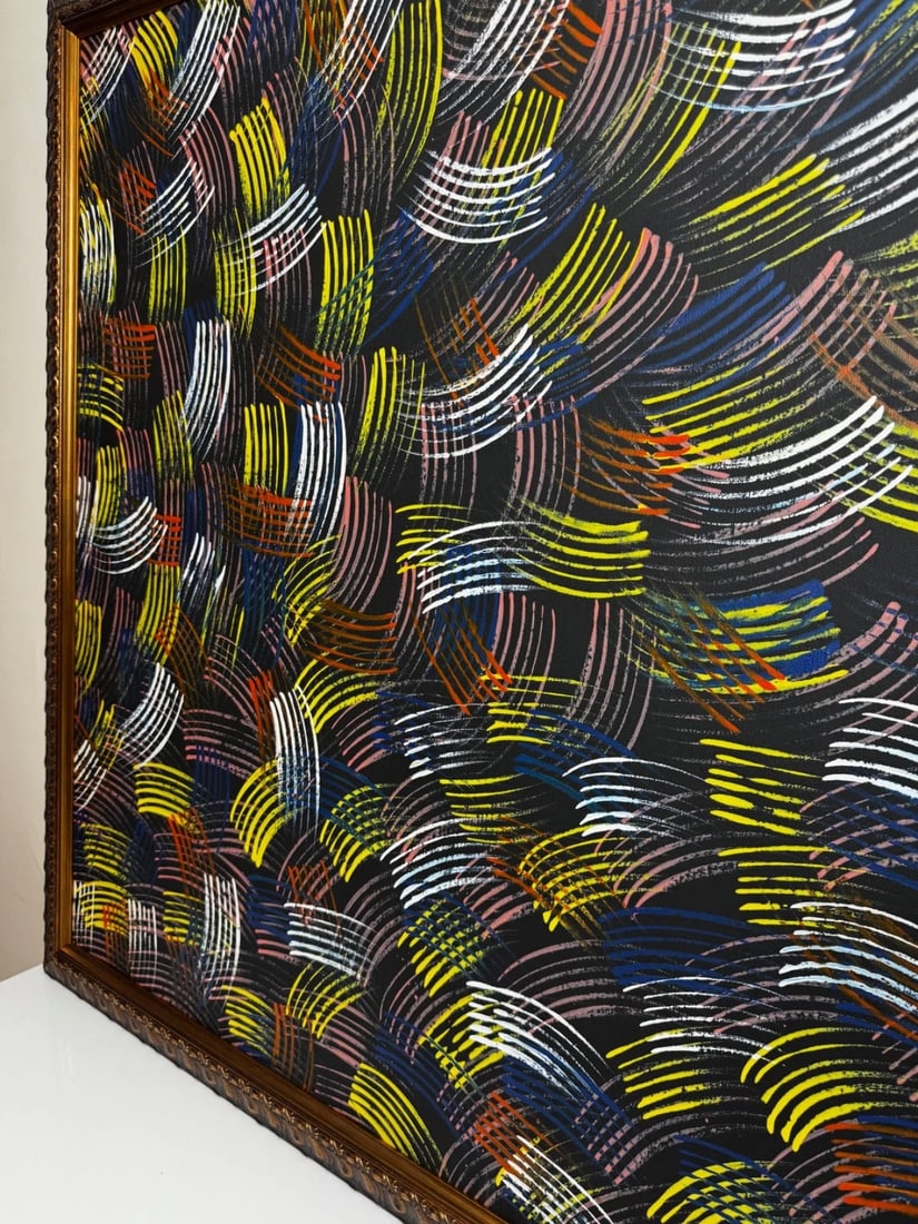 Huge Painting Fire Dreaming By Jean Hudson Nampijinpa c2005 - 9