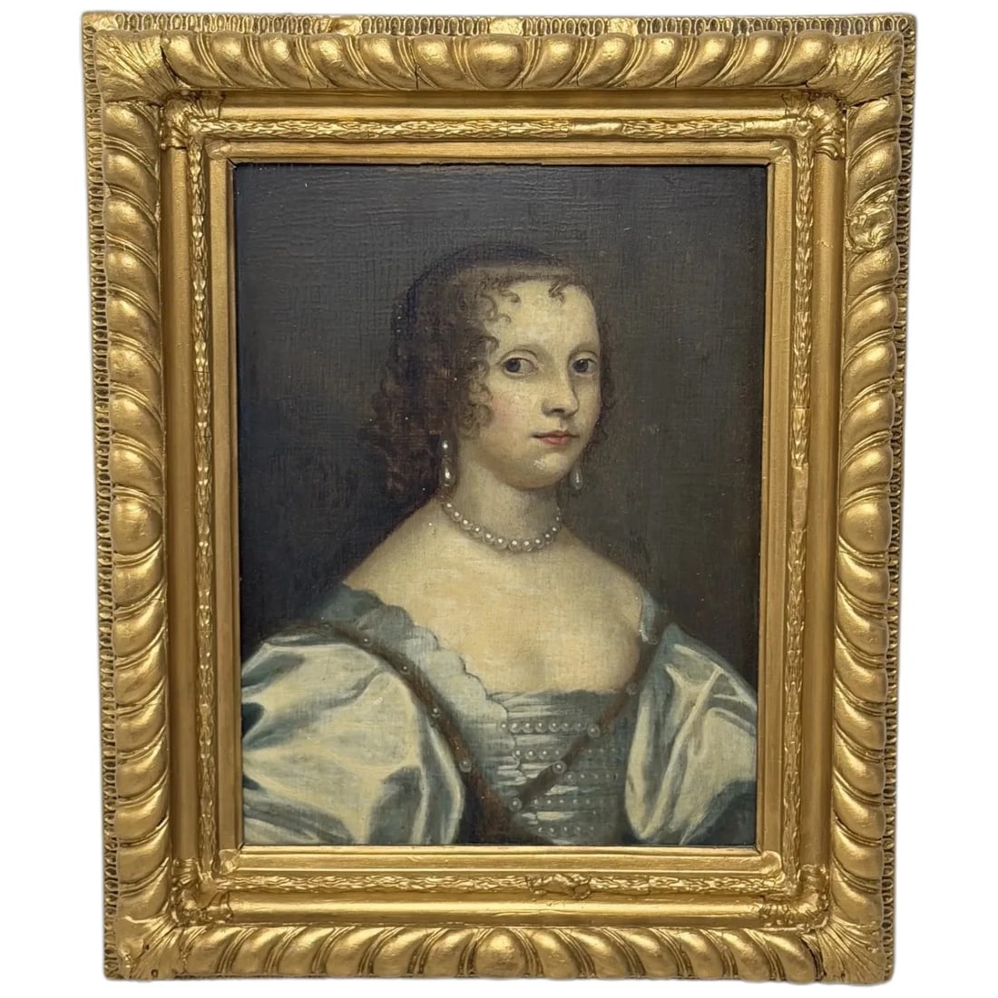 Oil Portrait Elizabeth Cavendish née Cecil Countess of Devonshire c17th Century (1 of 20)
