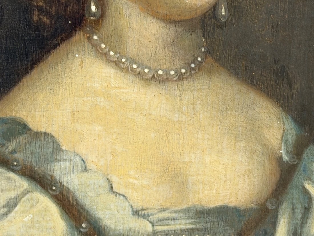 Oil Portrait Elizabeth Cavendish née Cecil Countess of Devonshire c17th Century - 20
