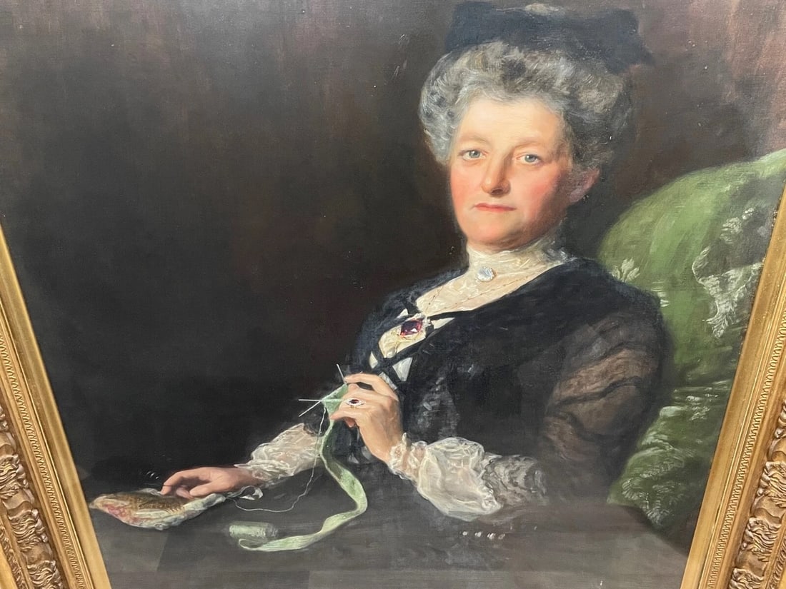 Large 19th Century Oil Portrait Lady Halle Signed By John Collier OBE RP - 15