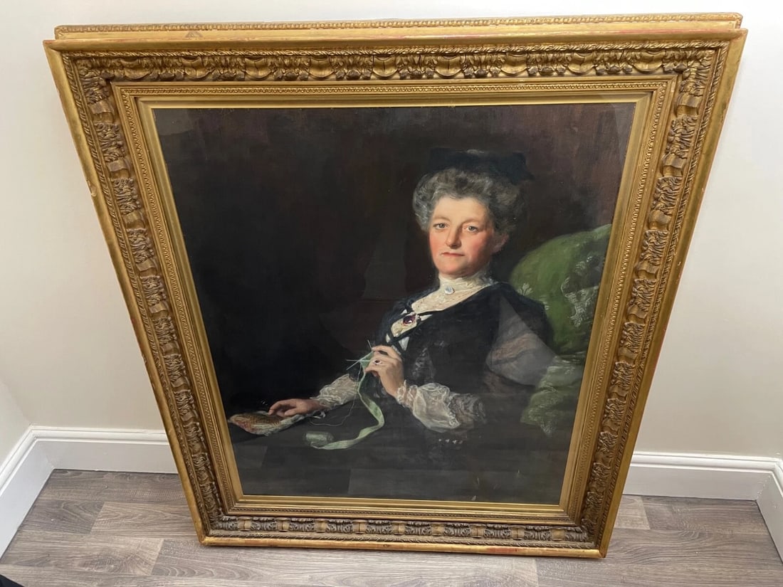 Large 19th Century Oil Portrait Lady Halle Signed By John Collier OBE RP - 16
