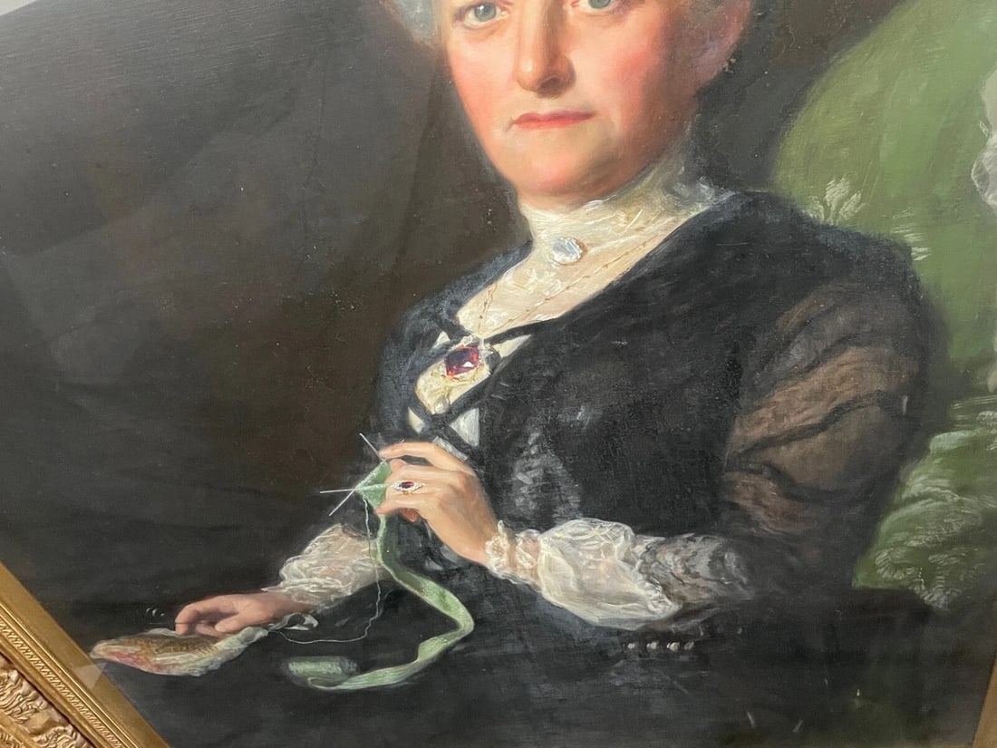 Large 19th Century Oil Portrait Lady Halle Signed By John Collier OBE RP - 20