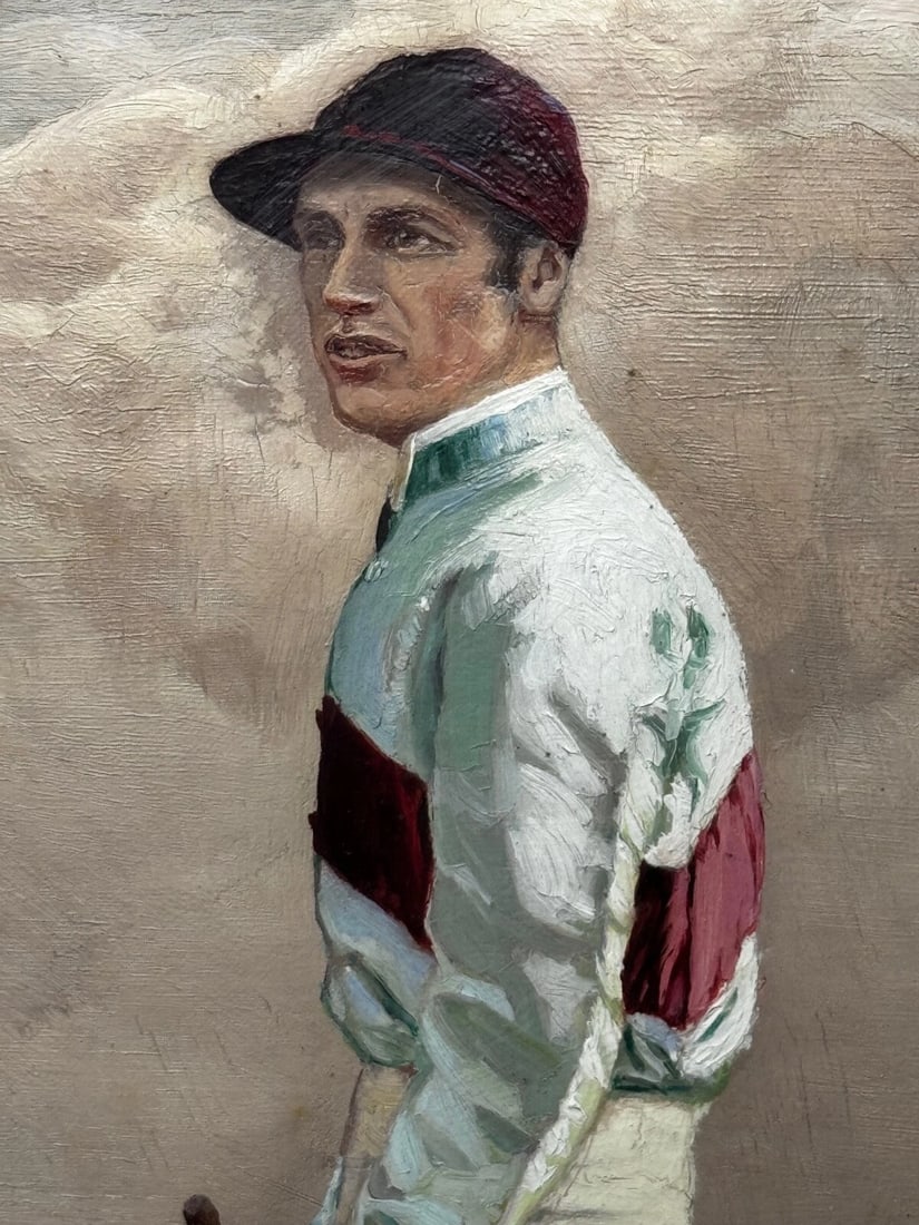 19th Century Oil Painting Derby Winner Horse Melton & Jockey Fred Archer Up - 14