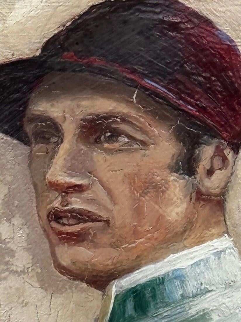 19th Century Oil Painting Derby Winner Horse Melton & Jockey Fred Archer Up - 15
