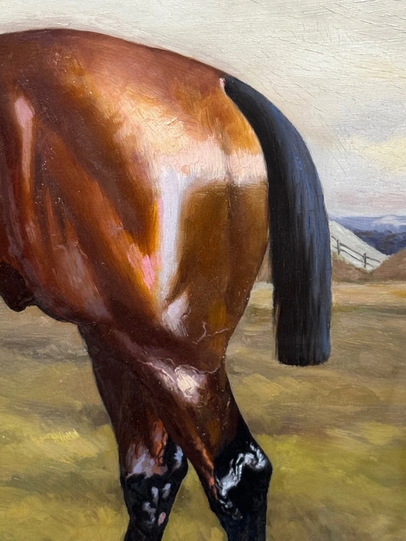 19th Century Oil Painting Derby Winner Horse Melton & Jockey Fred Archer Up - 8