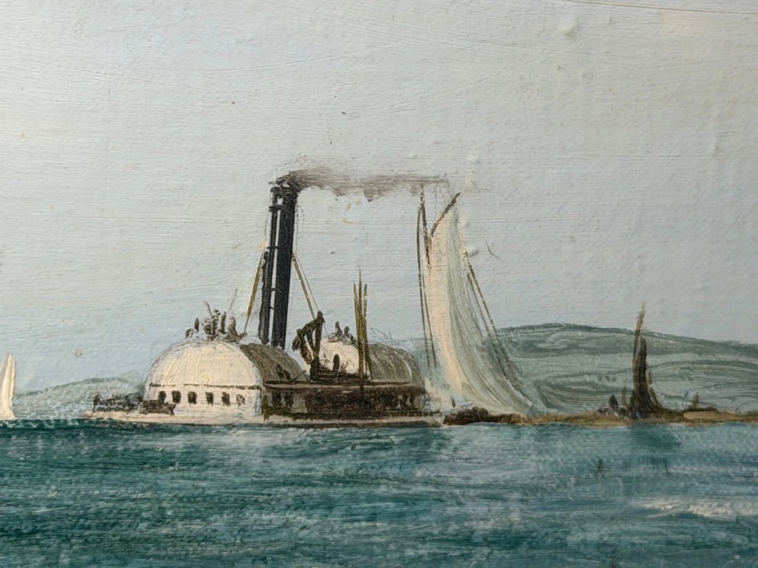 Marine Oil Painting The America's Cup 1881 Yacht Race By John Bentham Dinsdale - 9