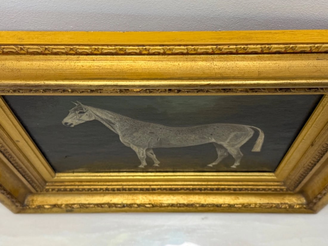 Grisette Flea-Bitten Grey Hunter Mare Sporting Oil Signed Herbert St. John Jones - 10