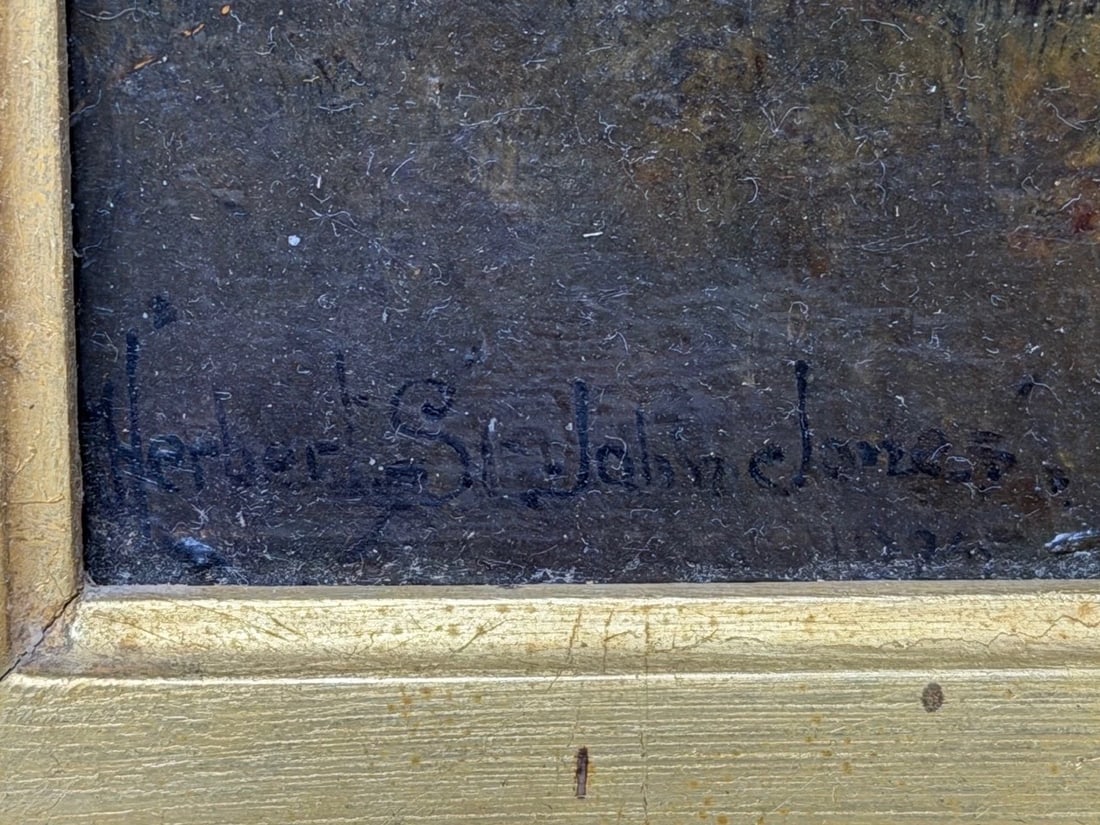 Grisette Flea-Bitten Grey Hunter Mare Sporting Oil Signed Herbert St. John Jones - 15