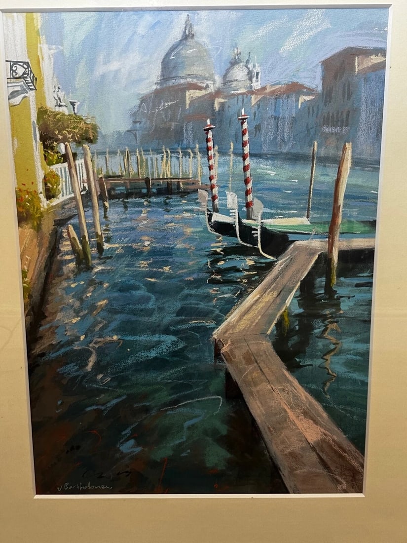James Bartholomew RSMA Marine Painting "The Grand Canal & San Salute" - 3