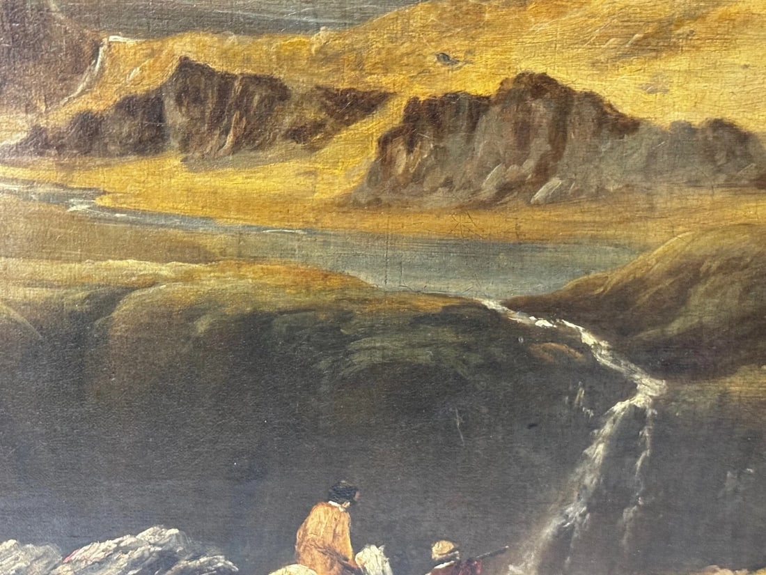 Large Oil Painting Mount Snowdon North Wales Attributed Edward William 1781-1855 - 20