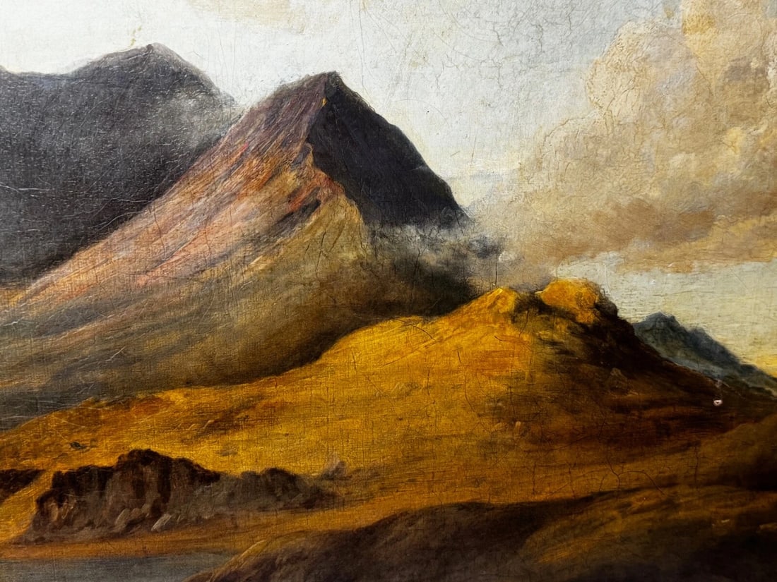 Large Oil Painting Mount Snowdon North Wales Attributed Edward William 1781-1855 - 7