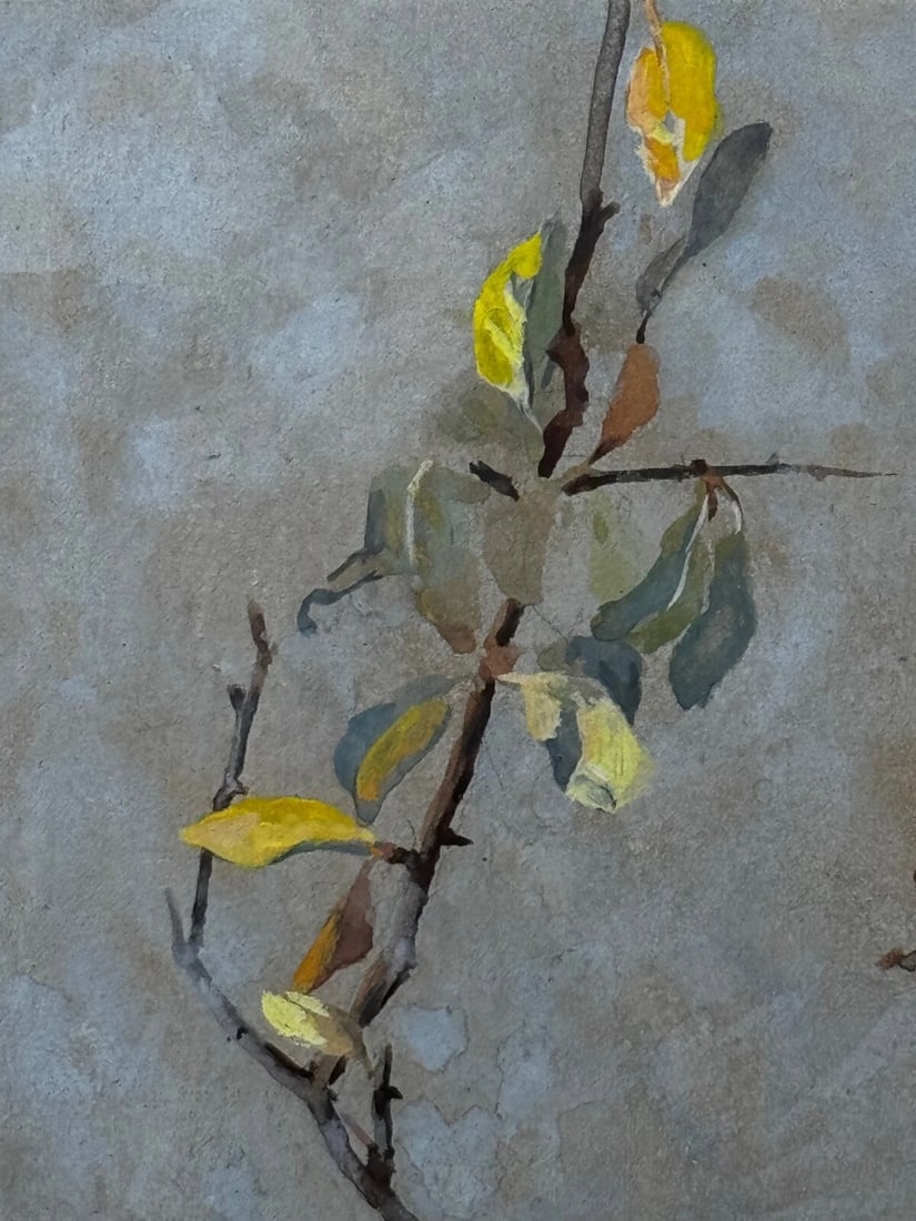 Victorian C1900 Antique Painting Apple Blossom Blue Tit Bird by Arthur Wardle - 14