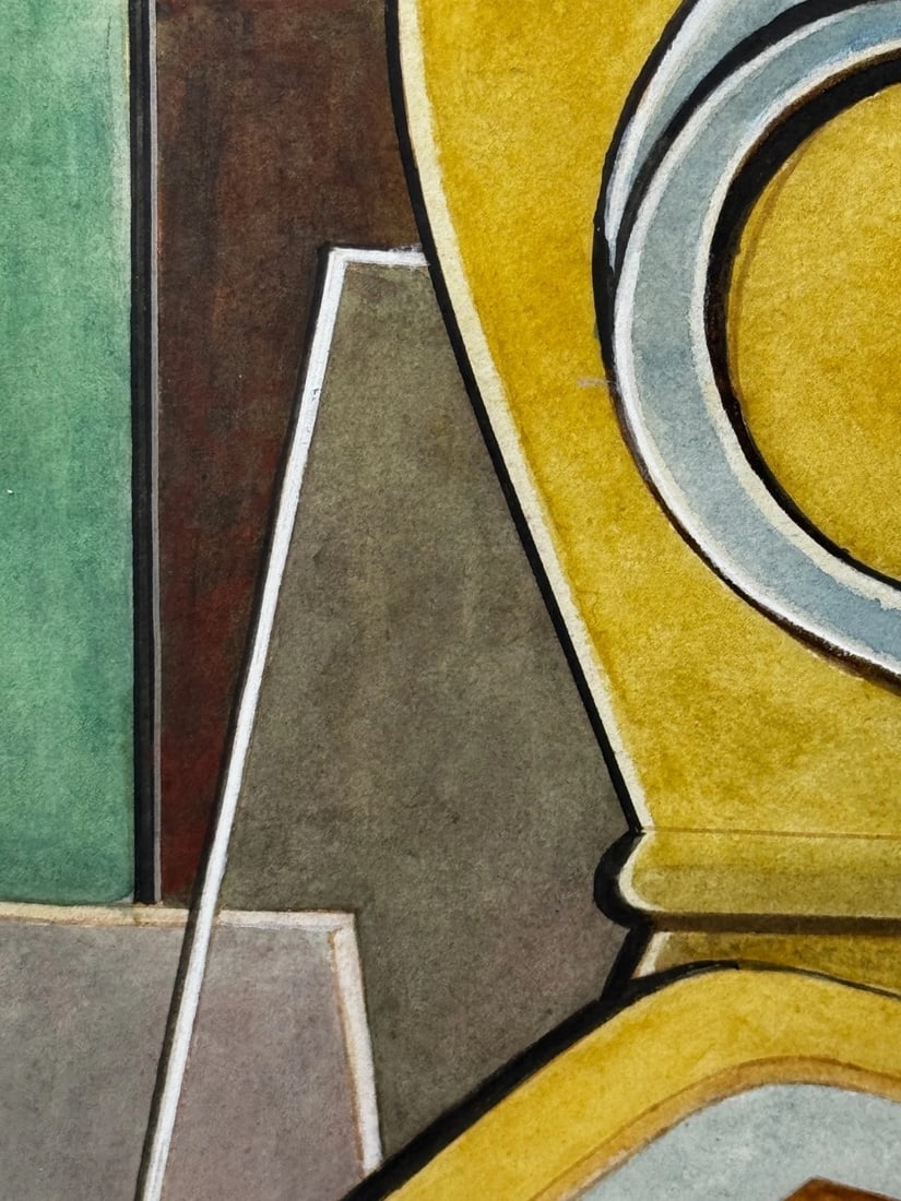 Edward Carter Preston Cubism Painting Domestic Kitchen Geometry C1925 - 13